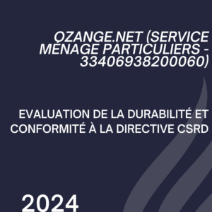 OZANGE.NET (Service ménage particuliers) - Evaluation de la durabilité et conformité à la directive CSRD